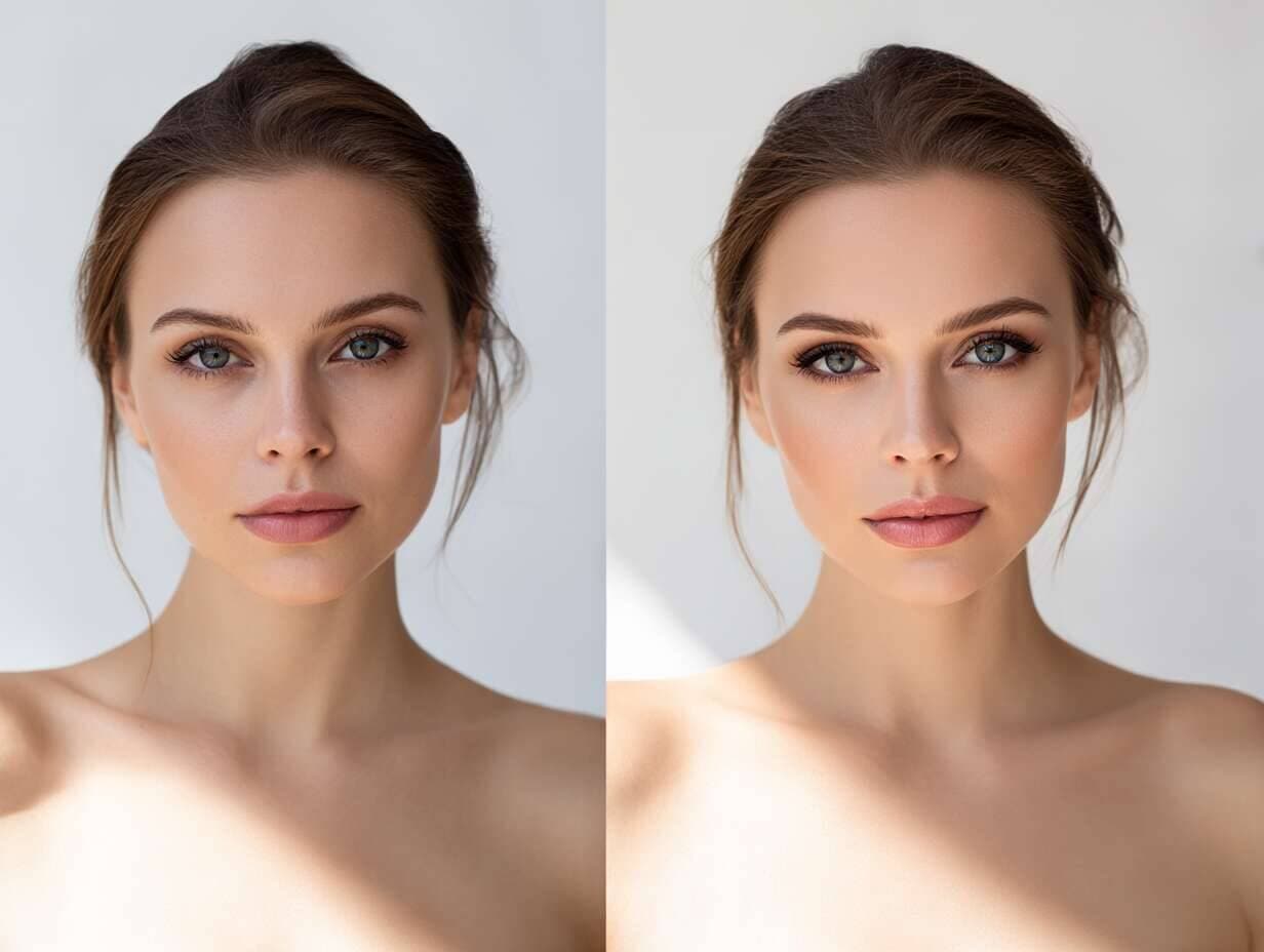 Pred a po - profesionálny make-up transformácia - Kozmetika Michaela