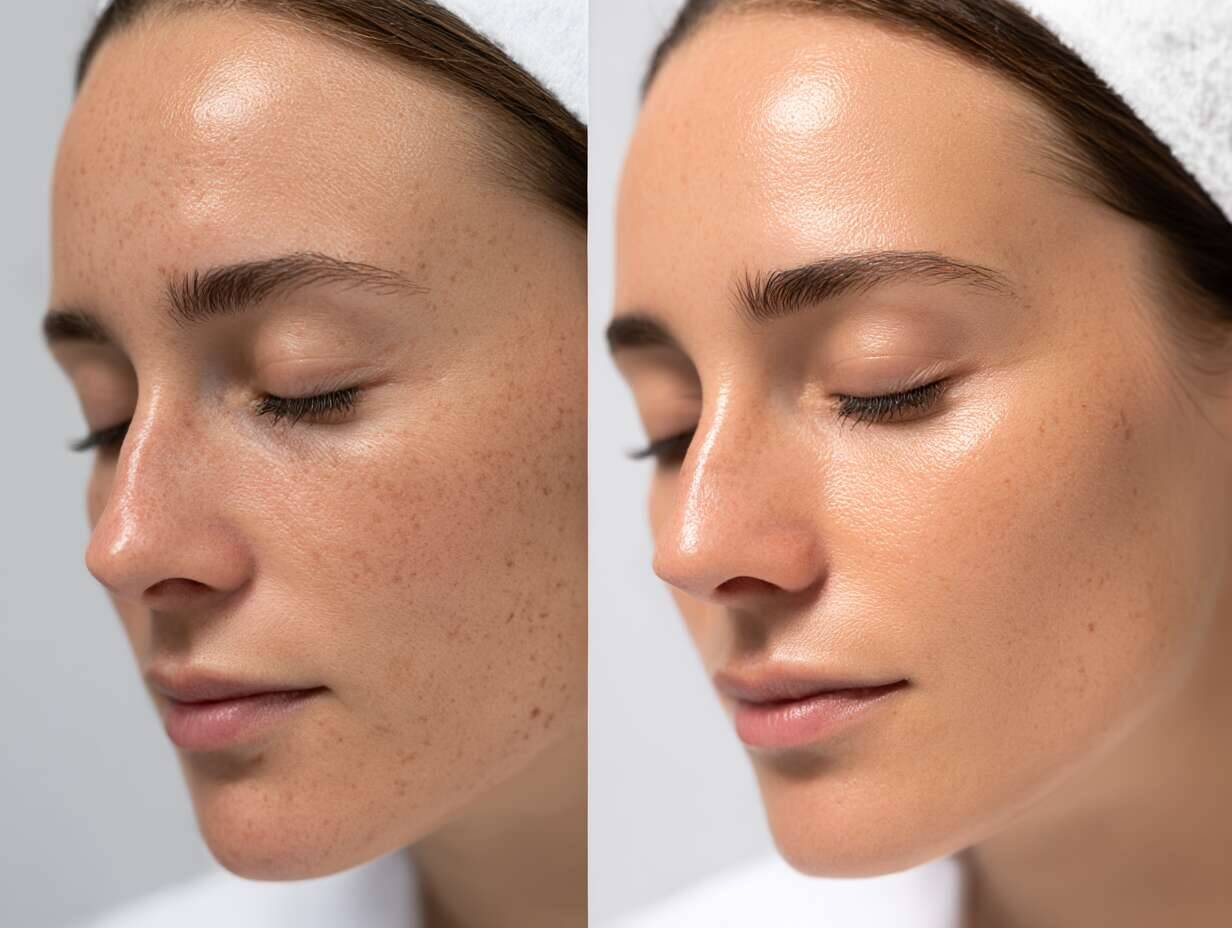 Pigmentové škvrny - pred a po